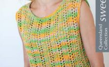 Free Knitting Pattern for an Eyelet Lace Top