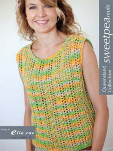Free Knitting Pattern for an Eyelet Lace Top