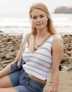 Free Knitting Pattern for and Easy Beach Stripe Top