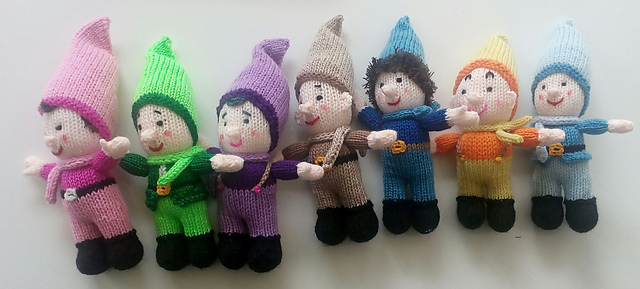 Free Toy Knitting Pattern for a Seamless Dwarf