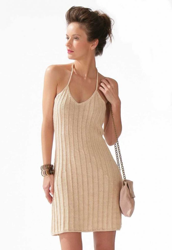 Free knitting pattern for a slip dress