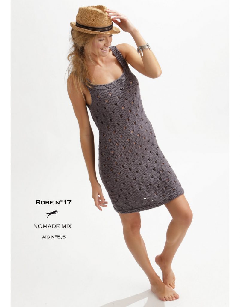 Free knitting pattern for a strappy sun dress