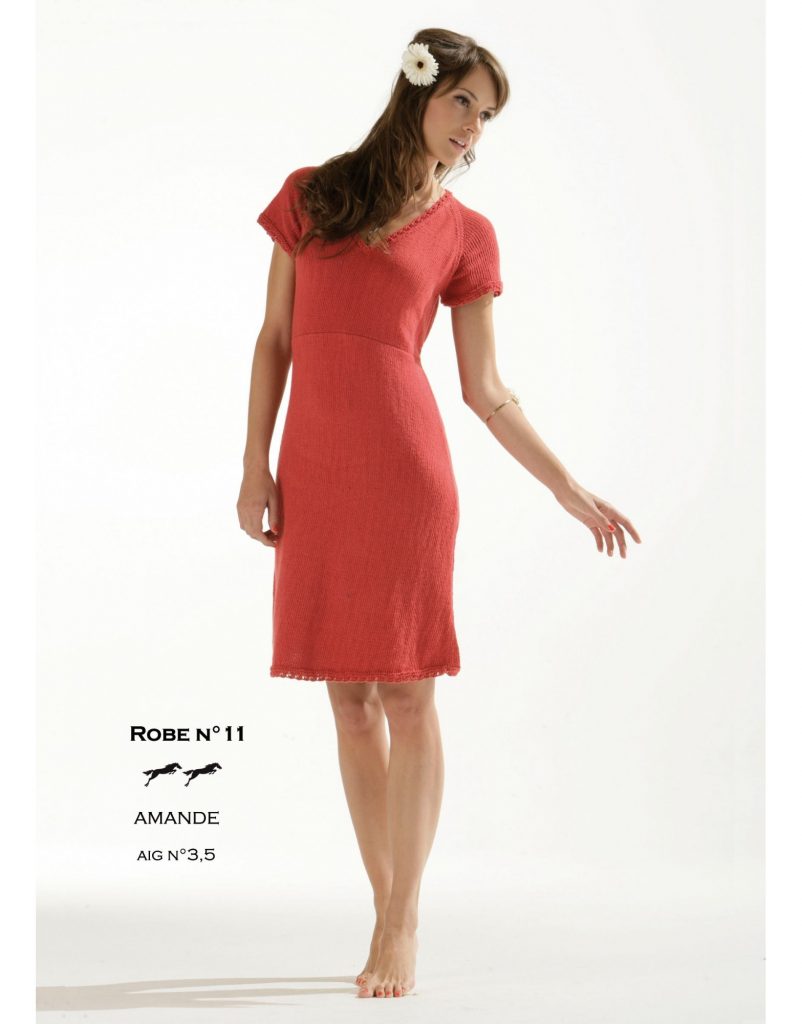 Free knitting pattern for an easy dress