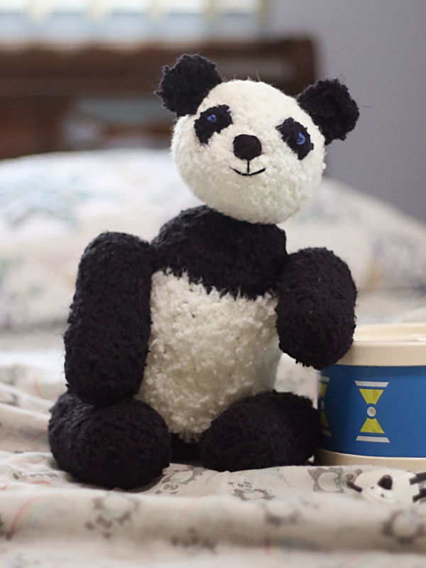 Free Knitting Pattern for Picot the Panda