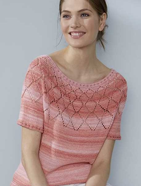 Free Knitting Pattern for a Top Down Shirt