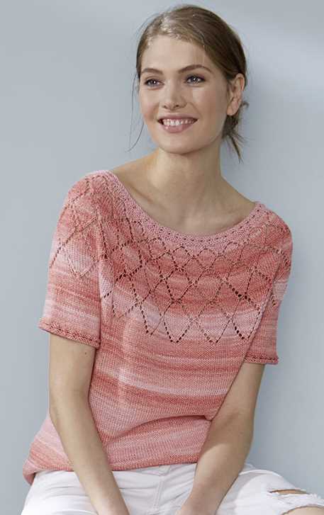 Free Knitting Pattern for a Top Down Shirt