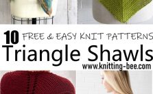 10 Easy and Free Triangle Shawl Knitting Pattern