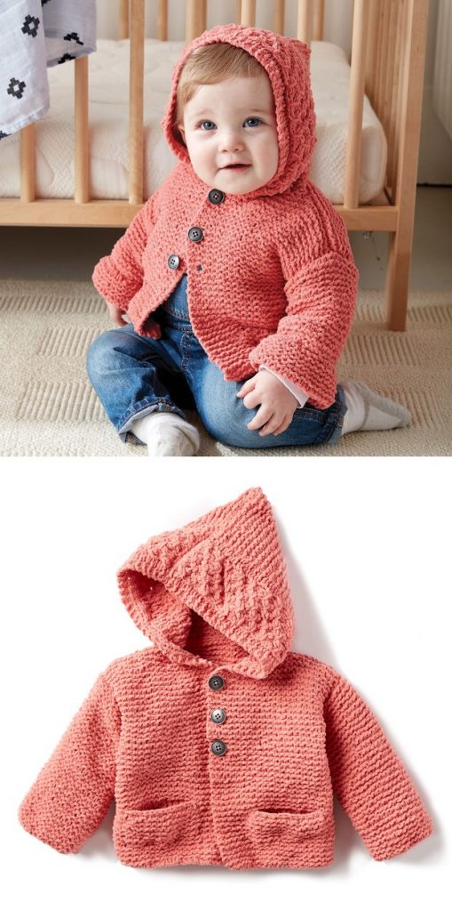 Knitting patterns for baby girl cardigans