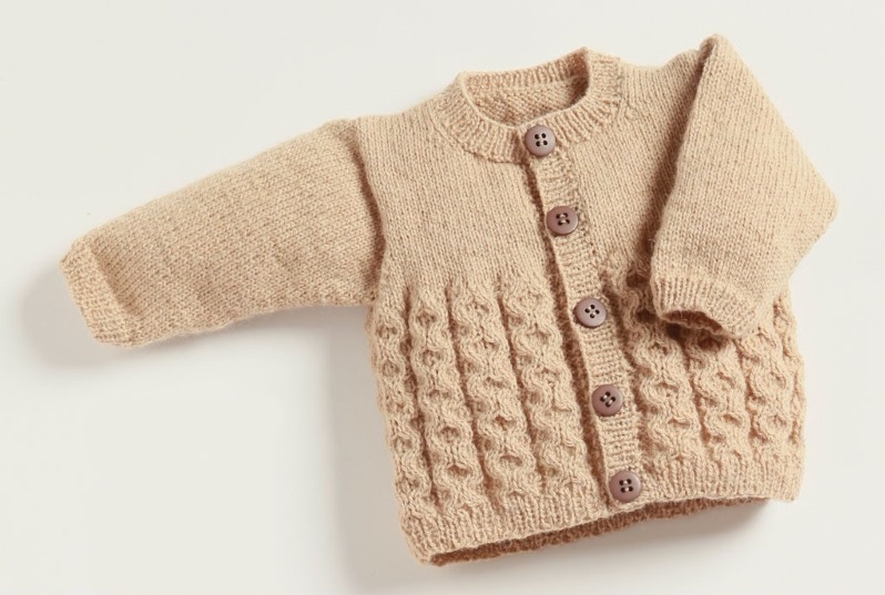 free cabled baby cardigan knitting pattern Archives - Knitting Bee (20 ...