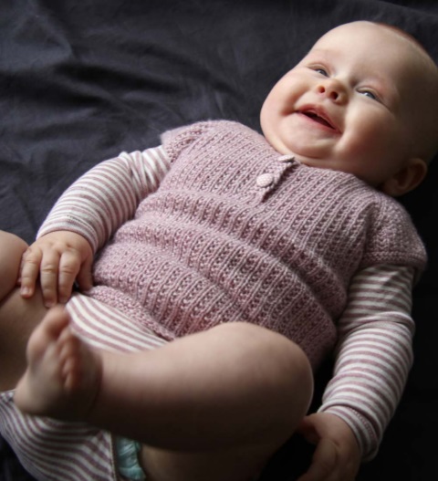 Free Knitting Pattern for Iben a Baby Vest