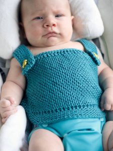 Free Knitting Pattern for Landon Baby Vest