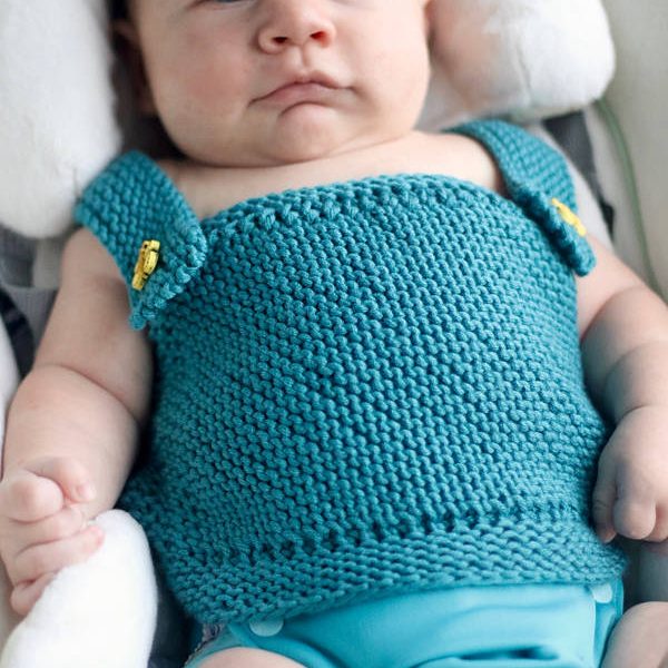 Free Knitting Pattern for Landon Baby Vest