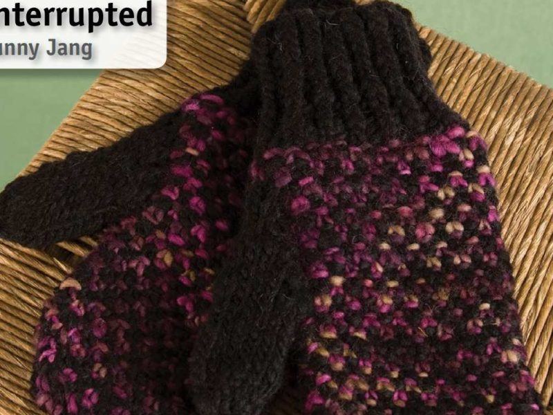 Free Knitting Pattern for Linen Stitch Mittens