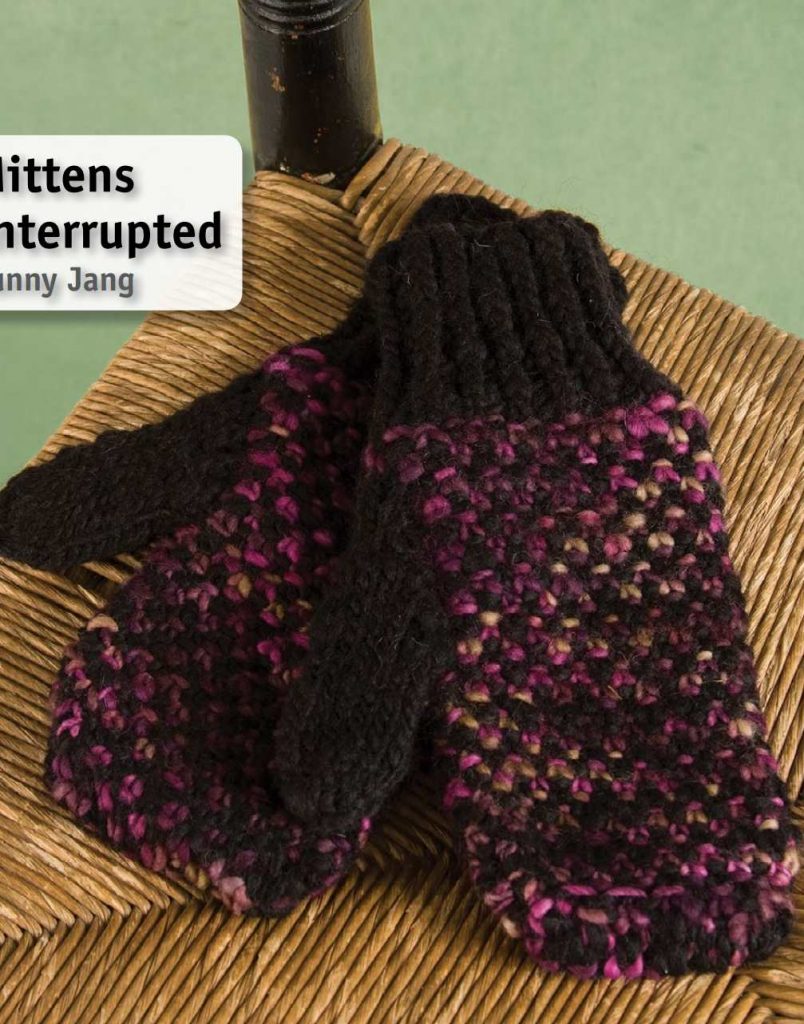 Free Knitting Pattern for Linen Stitch Mittens