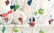 Free Knitting Pattern for Mitten Ornaments