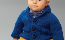 Free Knitting Pattern for Patons Little Gentleman Jacket