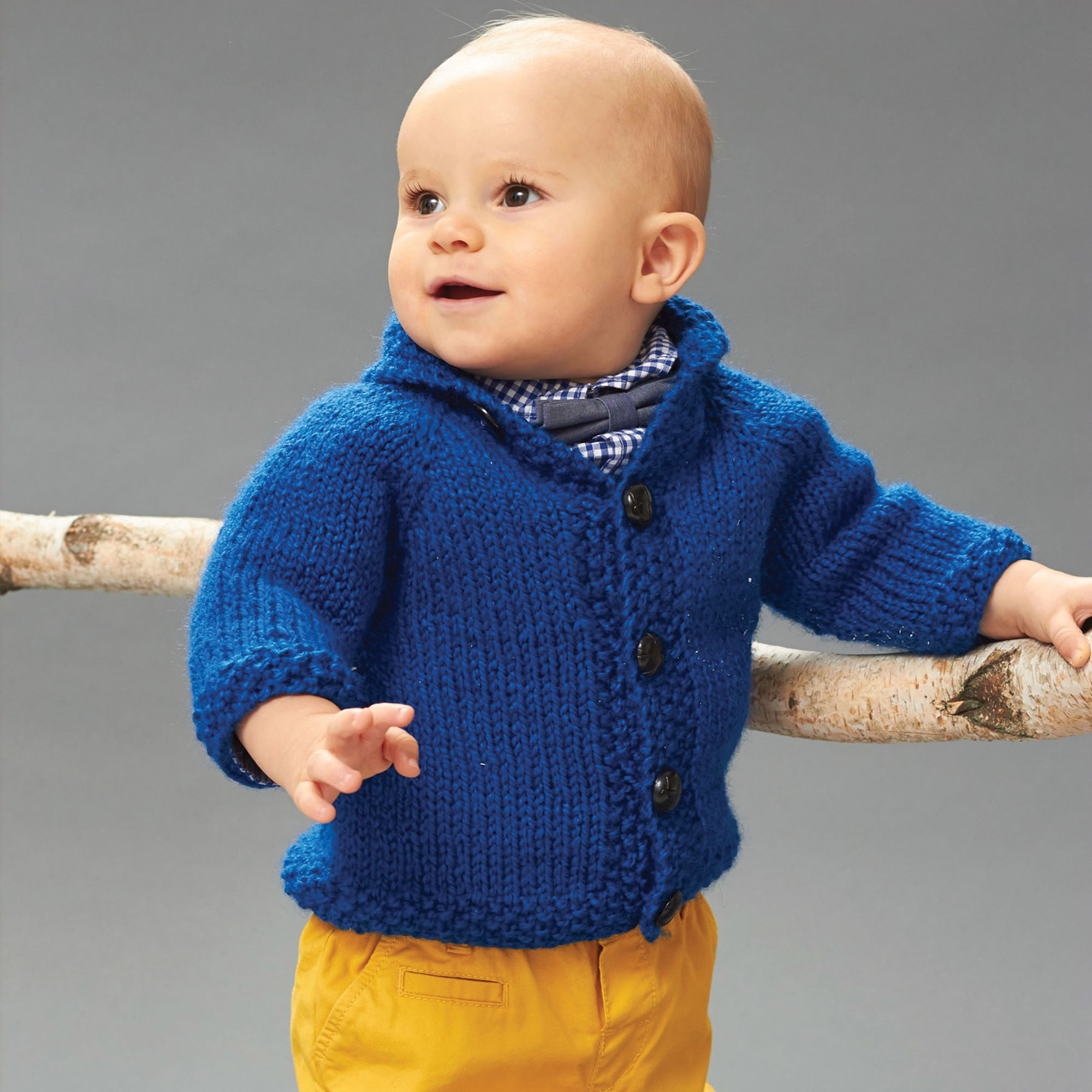 Free Knitting Pattern for Patons Little Gentleman Jacket 3 ⋆ Knitting Bee