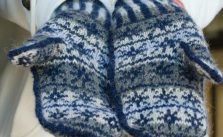 Free Knitting Pattern for White Witch Fair Isle Mitts