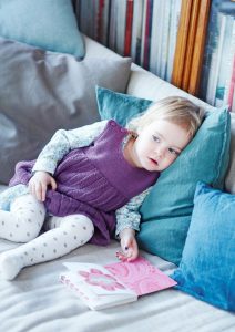 Free Knitting Pattern for a Baby & Kids Dress with Pleats