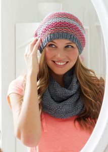 Free Knitting Pattern for a Beanie and Cowl Set
