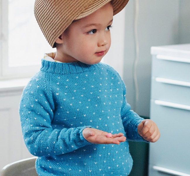 Free Knitting Pattern for a Boy’s Raglan Sweater