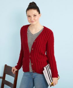Free Knitting Pattern for a Chillin' Out Knit Cardigan