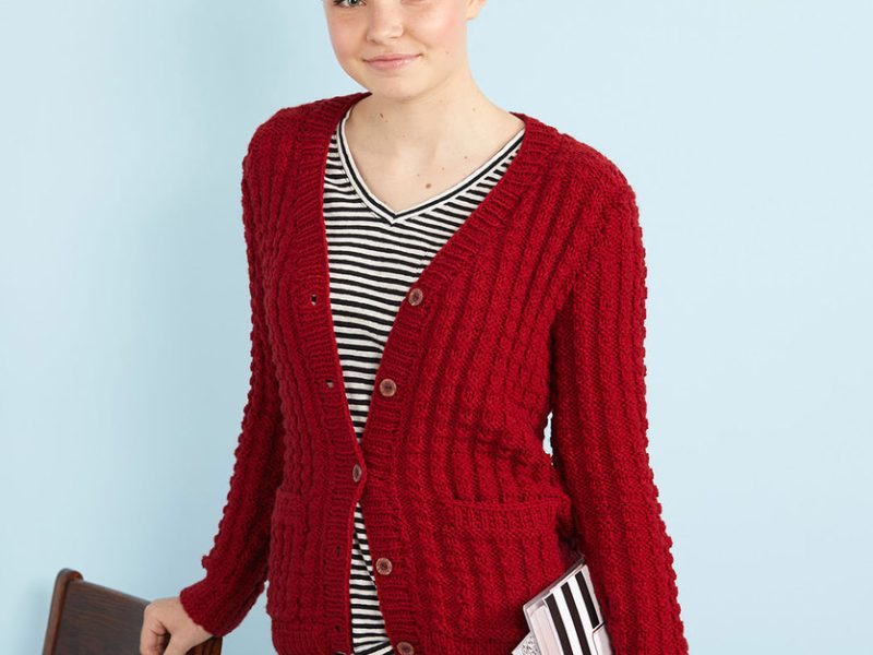 Free Knitting Pattern for a Chillin’ Out Knit Cardigan