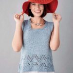 Free Knitting Pattern for a Denim Vest Top