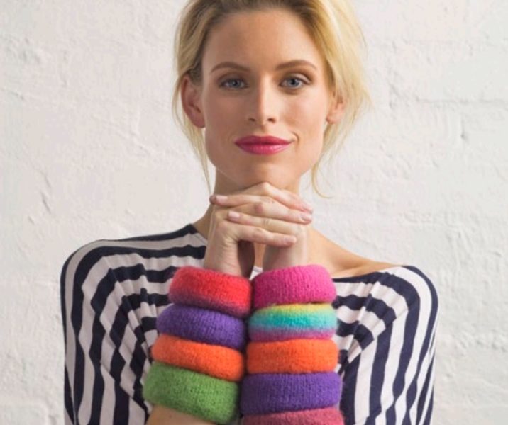 Free Knitting Pattern for a Felted Bangle