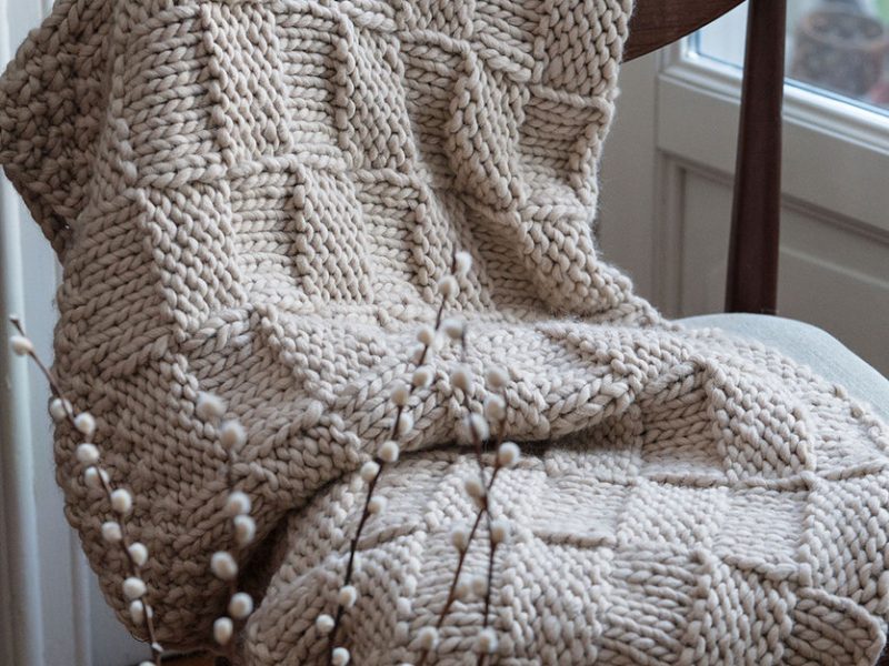 Free Knitting Pattern for a Fiesole Throw