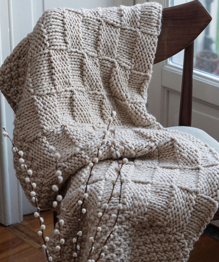 Free Knitting Pattern for a Fiesole Throw