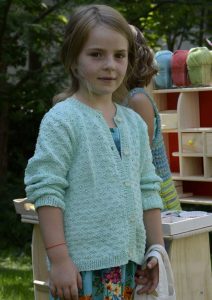 Free Knitting Pattern for a Girls Cardigan