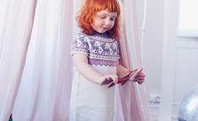 Free Knitting Pattern for a Girls Fairisle Yoke Dress