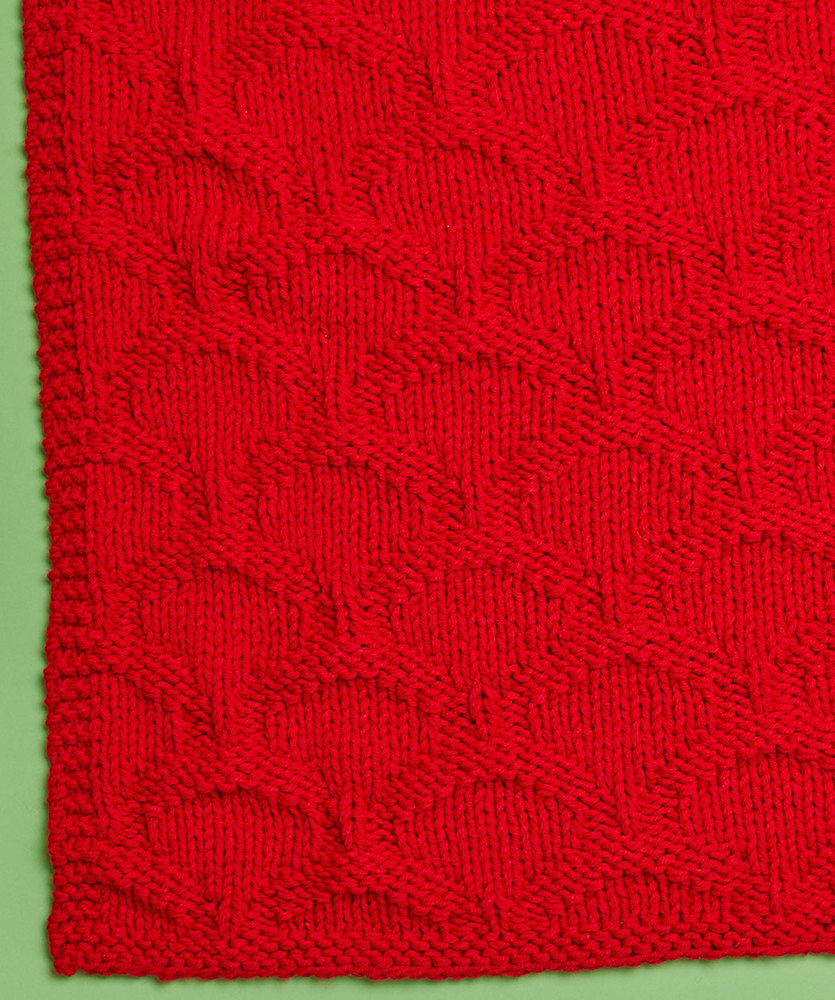 Free Knitting Pattern for a Have a Cool Yule Knit Throw