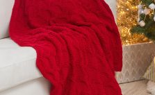 Free Knitting Pattern for a Have a Cool Yule Knit Throw
