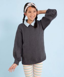 Free Knitting Pattern for a Kids Be-Stoked Knit Sweater