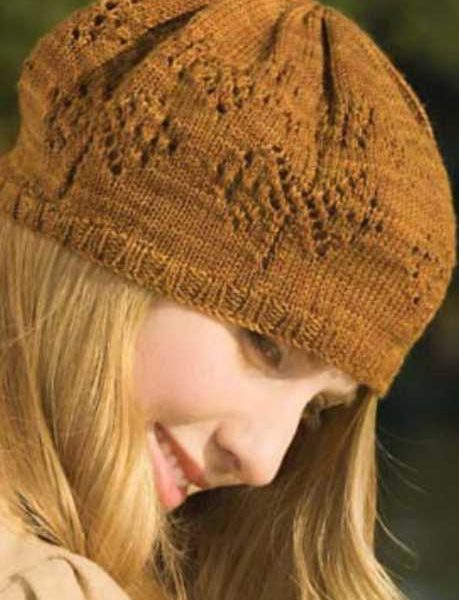 Free Knitting Pattern for a Lace Fountain Hat