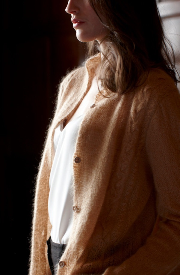Free Knitting Pattern for a Lace Lucy Cardigan