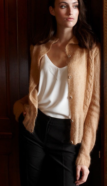 Free Knitting Pattern for a Lace Lucy Cardigan