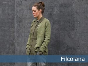 Free Knitting Pattern for a Lace Panel Cardigan