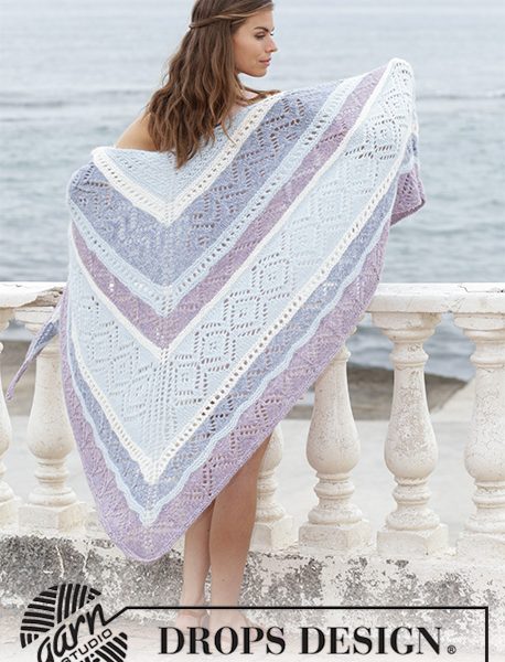 Free Knitting Pattern for a Lace Shawl Liljesjal