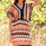 Free Knitting Pattern for a Lace and Colorwork Boho Dress