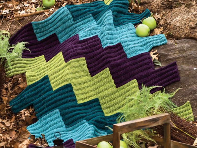 Free Knitting Pattern for a Patchwork Afghan
