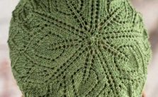 Free Knitting Pattern for a Salunga Lace Beret