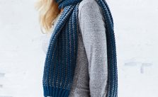 Free Knitting Pattern for a Slip Stitch Scarf