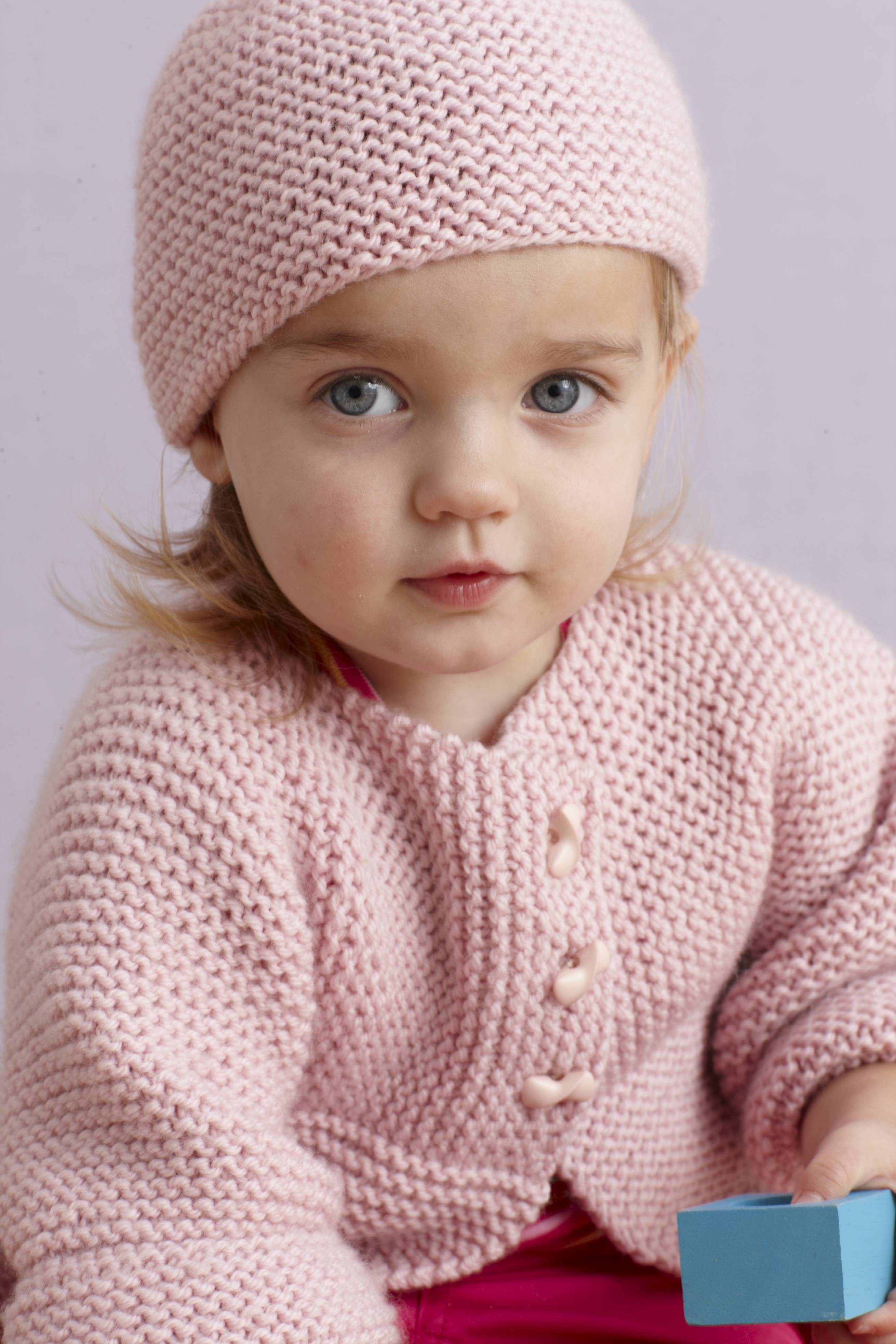 Free Knitting Pattern For A Strawberry Pink Sideways Baby