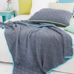 Free Knitting Pattern for a Textured Blanket & Pillow