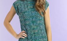 Free Knitting Pattern for a Wandering Lace Tee