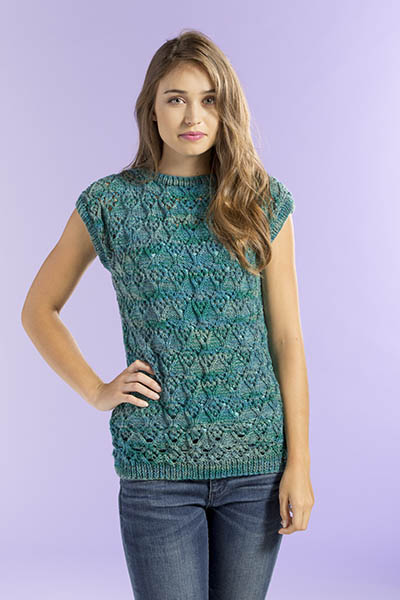 Free Knitting Pattern for a Wandering Lace Tee