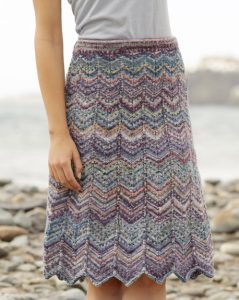 Free Knitting Pattern for a Wave Skirt